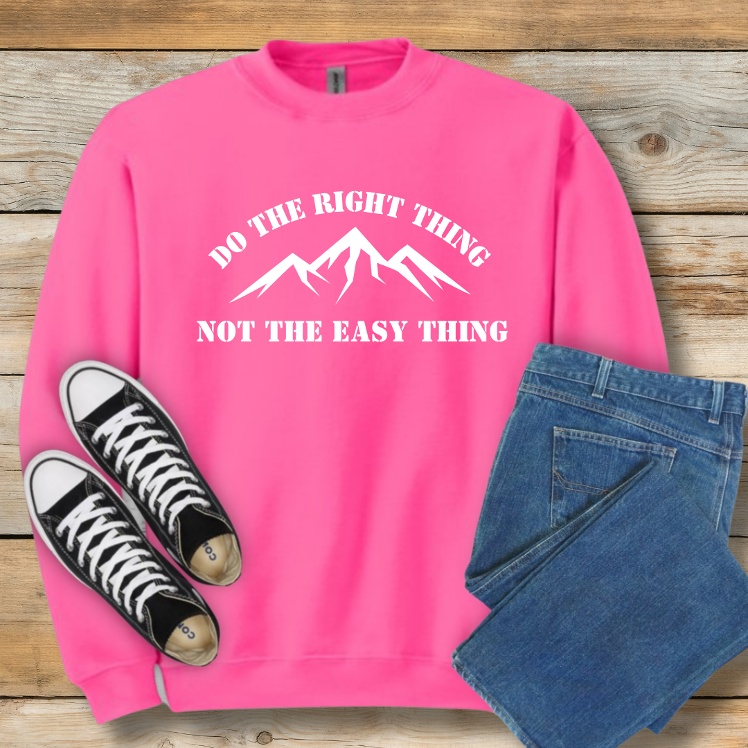 Do the Right Thing Sweatshirt | Christian Integrity & Character Shirt