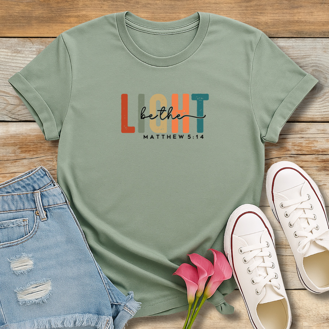 Be The Light Tee | Matthew 5:14 Christian Witness Shirt
