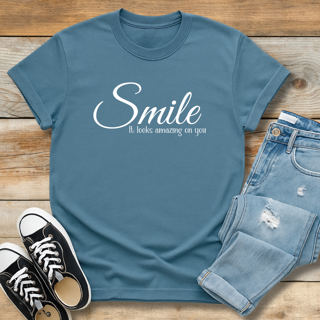Smile (It Looks Amazing On You) Tee | Positive Christian Witness Shirt