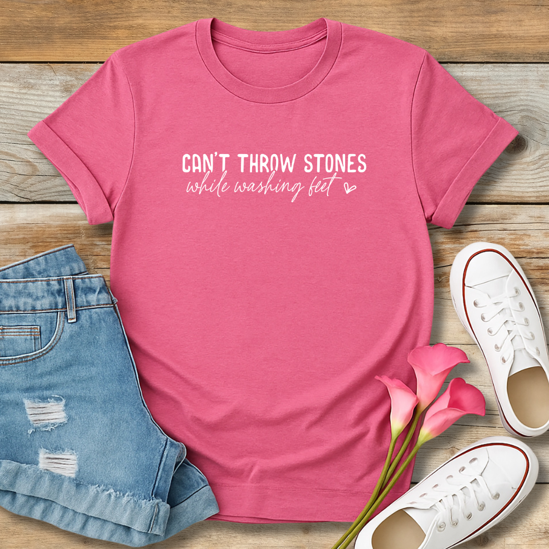 Washing Feet Tee | Humility & Grace Christian Graphic Shirt