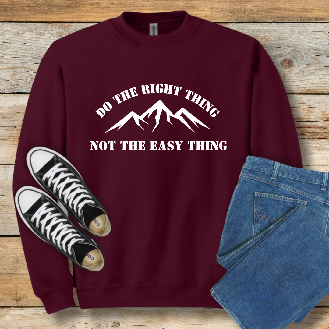 Do the Right Thing Sweatshirt | Christian Integrity & Character Shirt