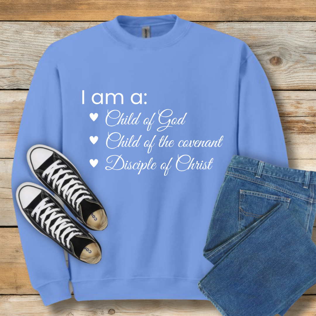 I Am a Child of God Sweatshirt | Core Identity Christian Shirt