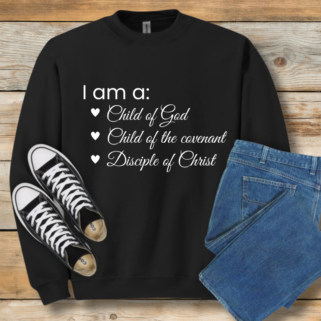 I Am a Child of God Sweatshirt | Core Identity Christian Shirt