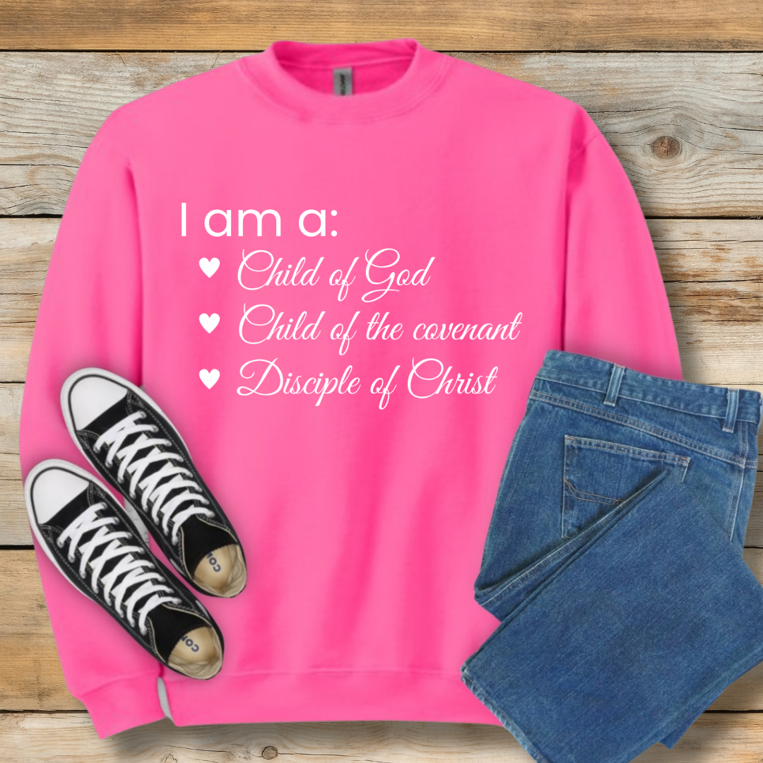 I Am a Child of God Sweatshirt | Core Identity Christian Shirt