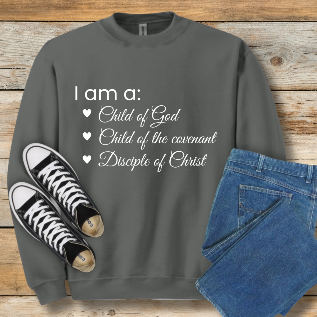 I Am a Child of God Sweatshirt | Core Identity Christian Shirt