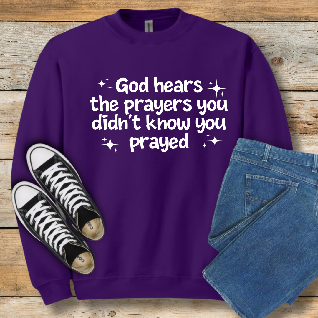 Unspoken Prayers Sweatshirt | Divine Awareness Christian Shirt