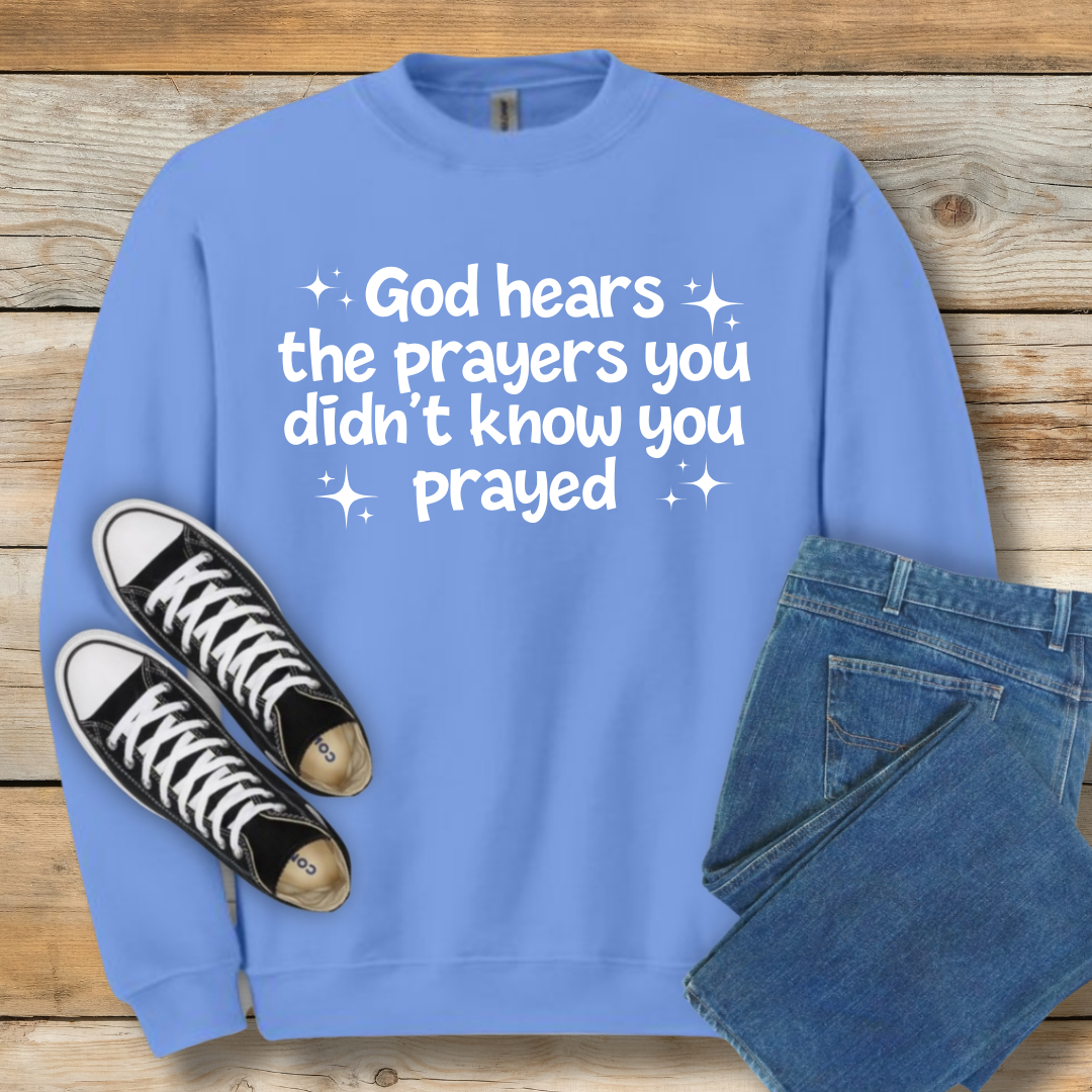 Unspoken Prayers Sweatshirt | Divine Awareness Christian Shirt