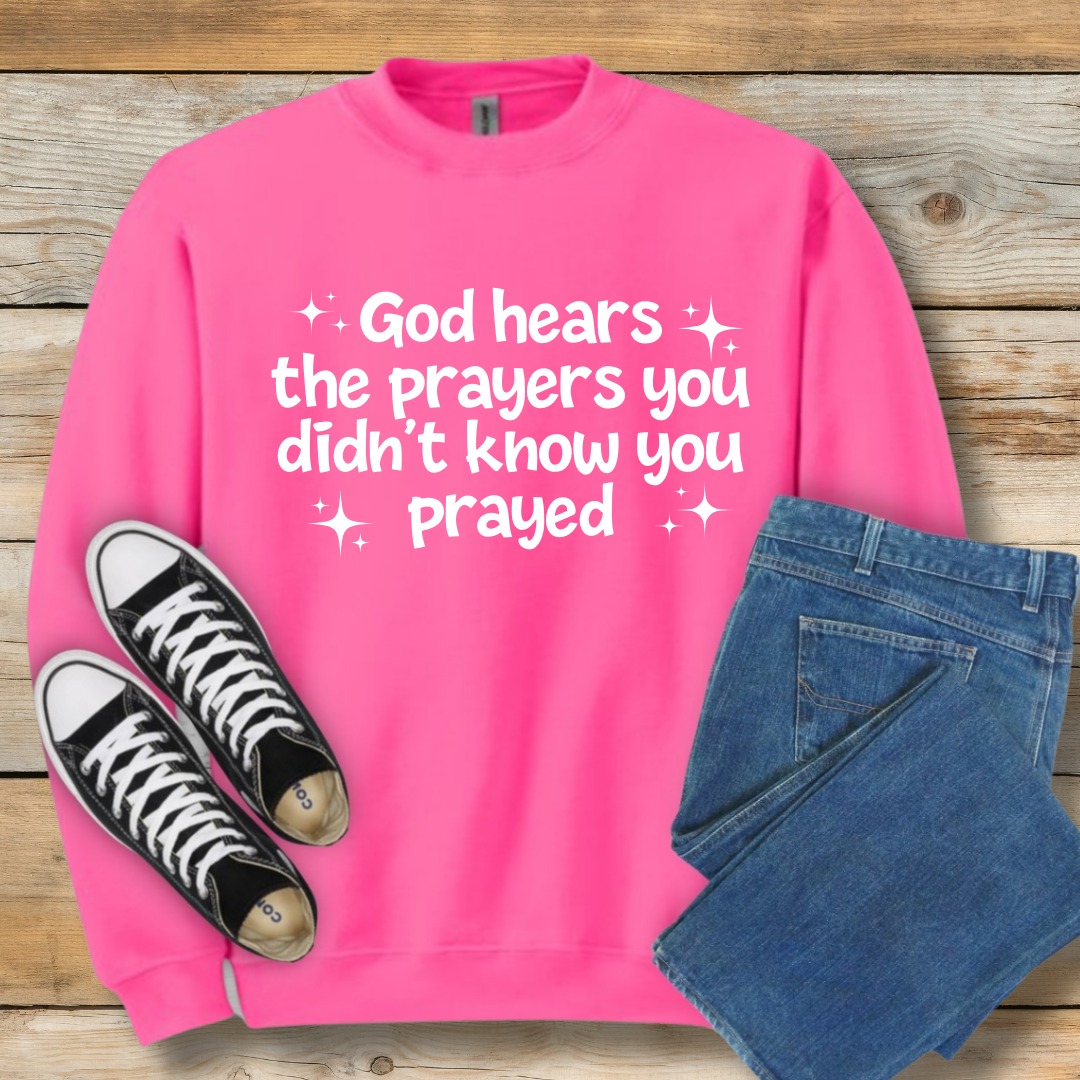 Unspoken Prayers Sweatshirt | Divine Awareness Christian Shirt