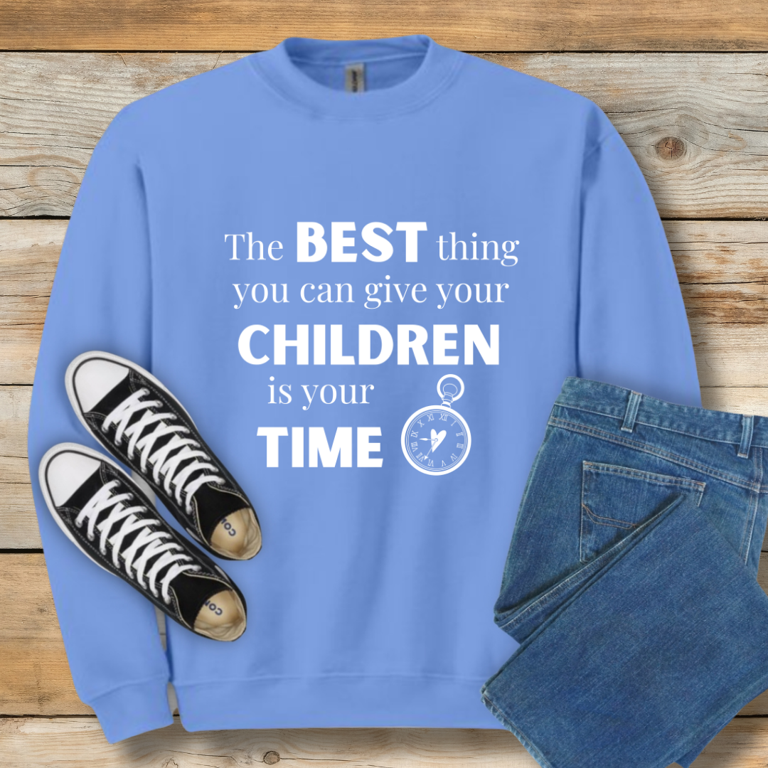 The Gift of Time Sweatshirt | Intentional Parenting Graphic Shirt