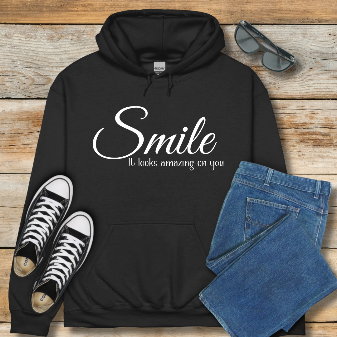 Smile It Looks Amazing On You Hoodie