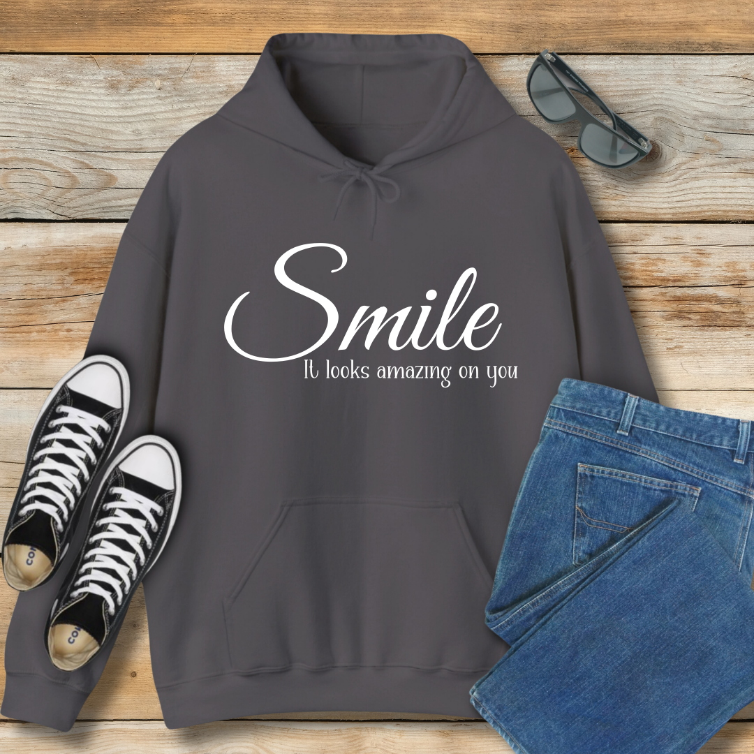 Smile It Looks Amazing On You Hoodie