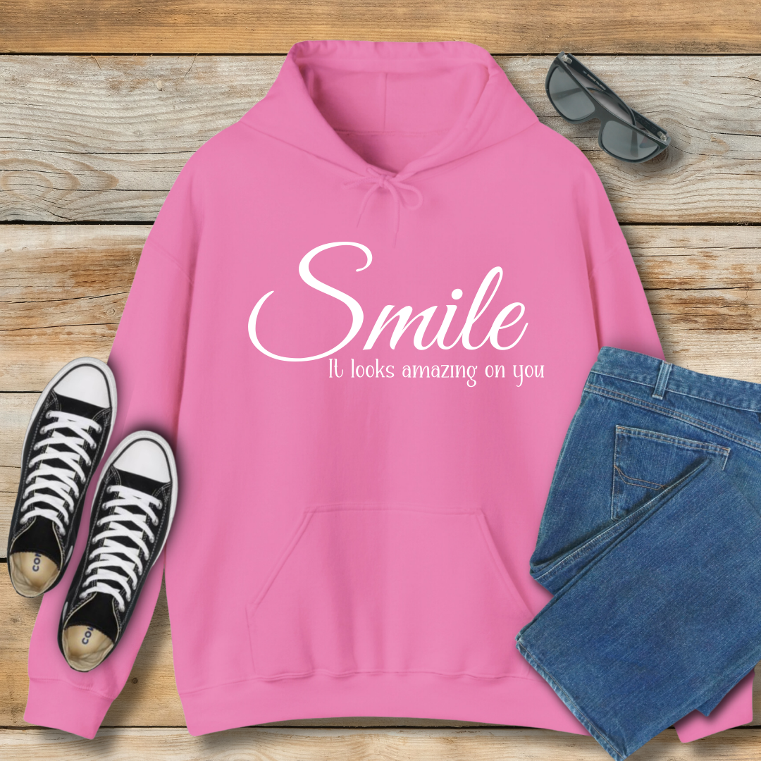 Smile It Looks Amazing On You Hoodie