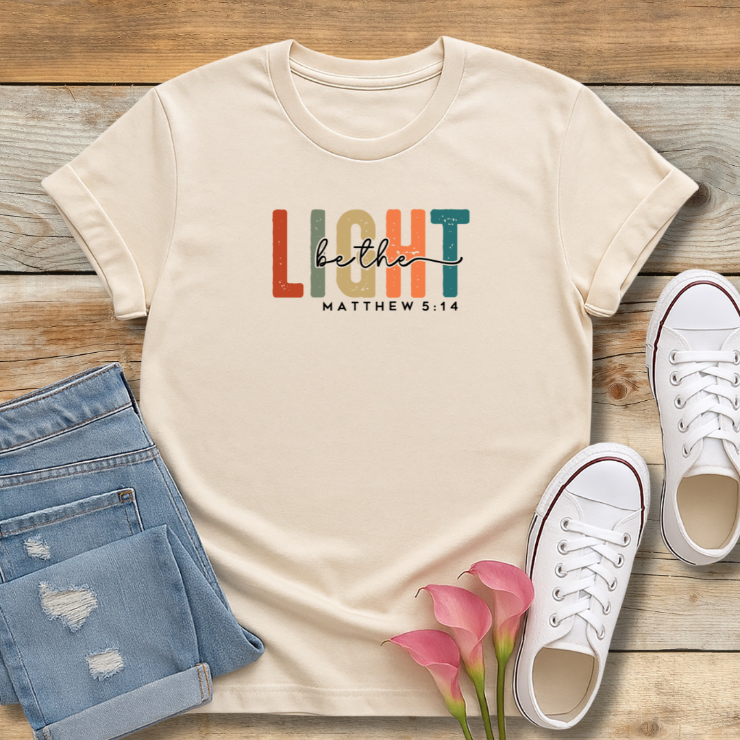 Be The Light Tee | Matthew 5:14 Christian Witness Shirt