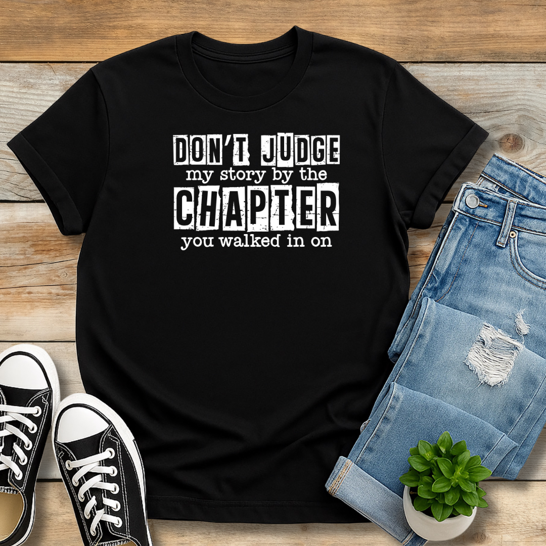 Don’t Judge My Story Tee | Grace & Redemption Graphic Shirt