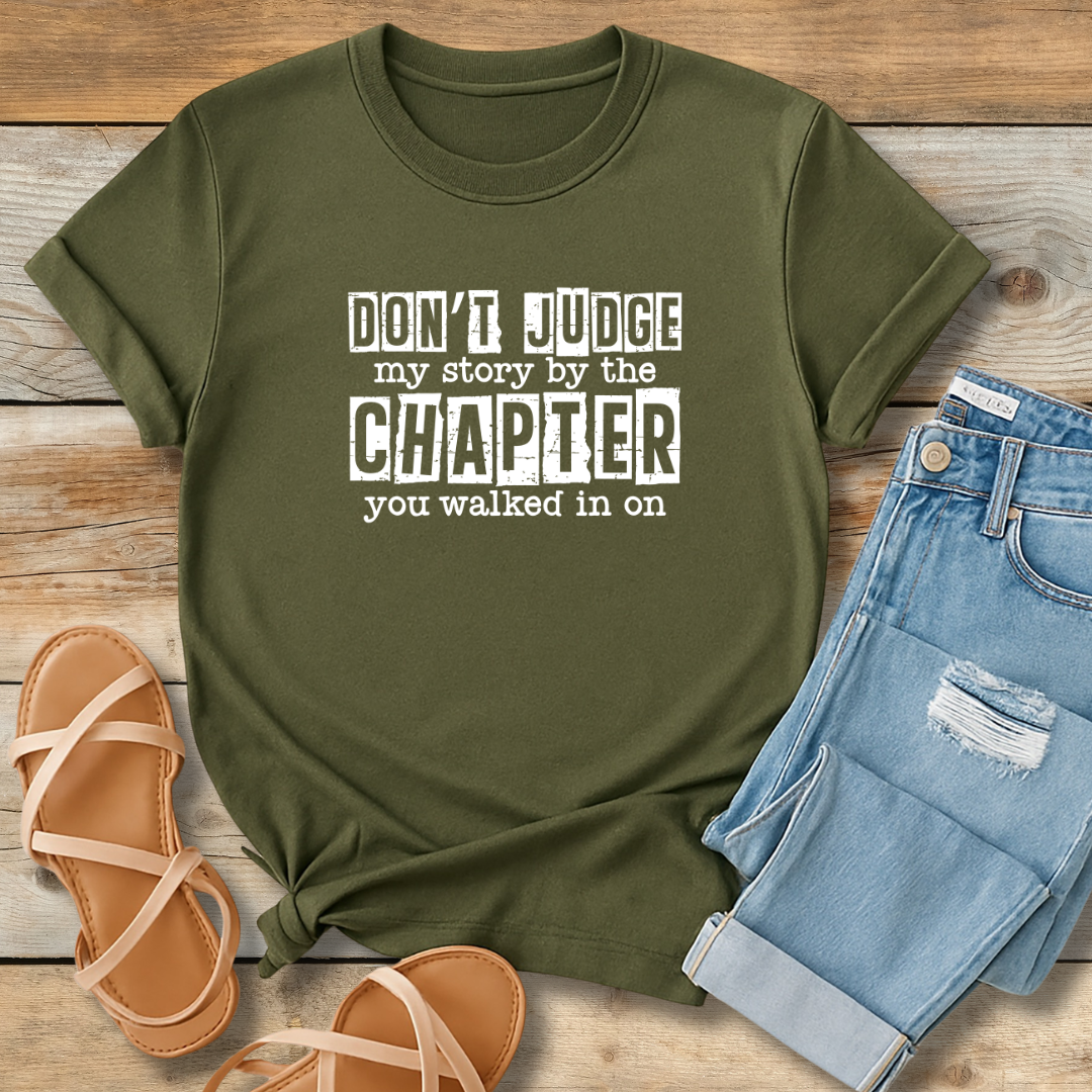 Don’t Judge My Story Tee | Grace & Redemption Graphic Shirt