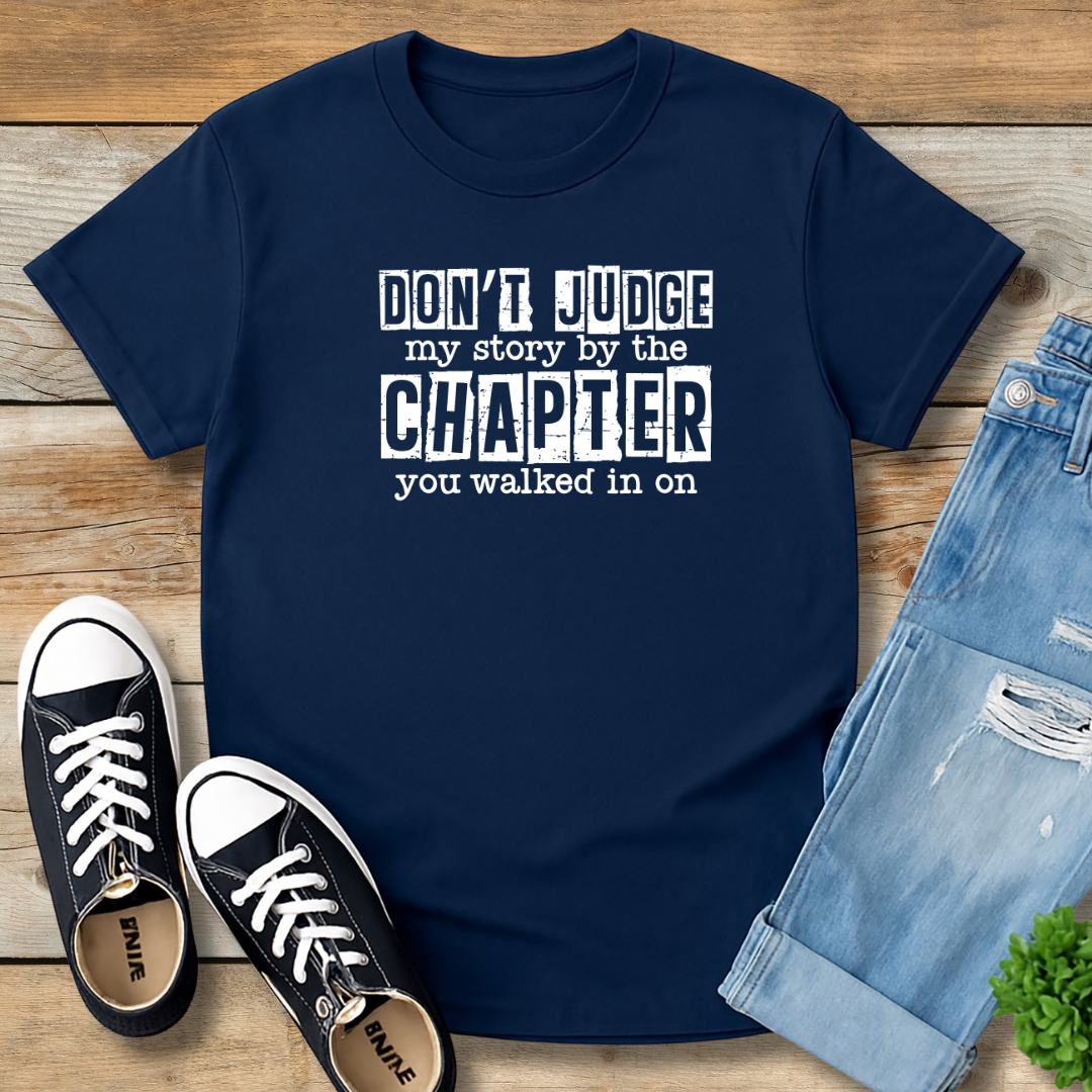 Don’t Judge My Story Tee | Grace & Redemption Graphic Shirt