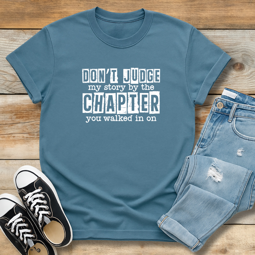Don’t Judge My Story Tee | Grace & Redemption Graphic Shirt