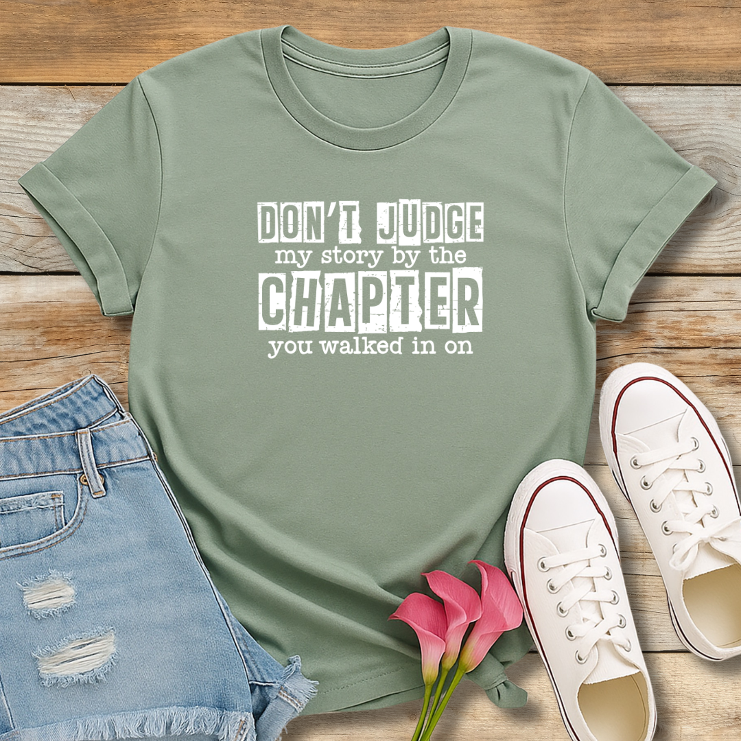 Don’t Judge My Story Tee | Grace & Redemption Graphic Shirt