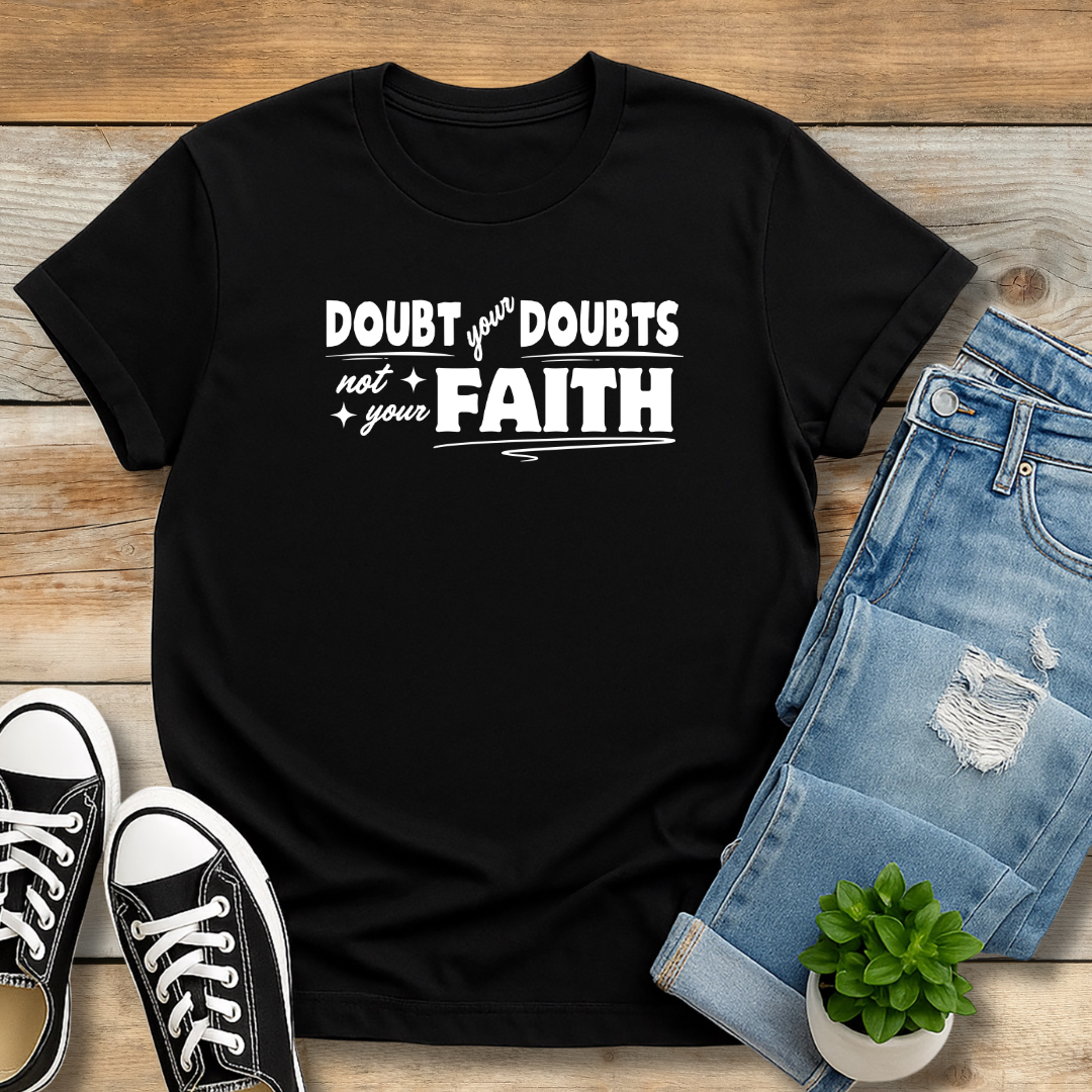 Doubt Your Doubts Tee | Faith-Over-Fear Christian Shirt