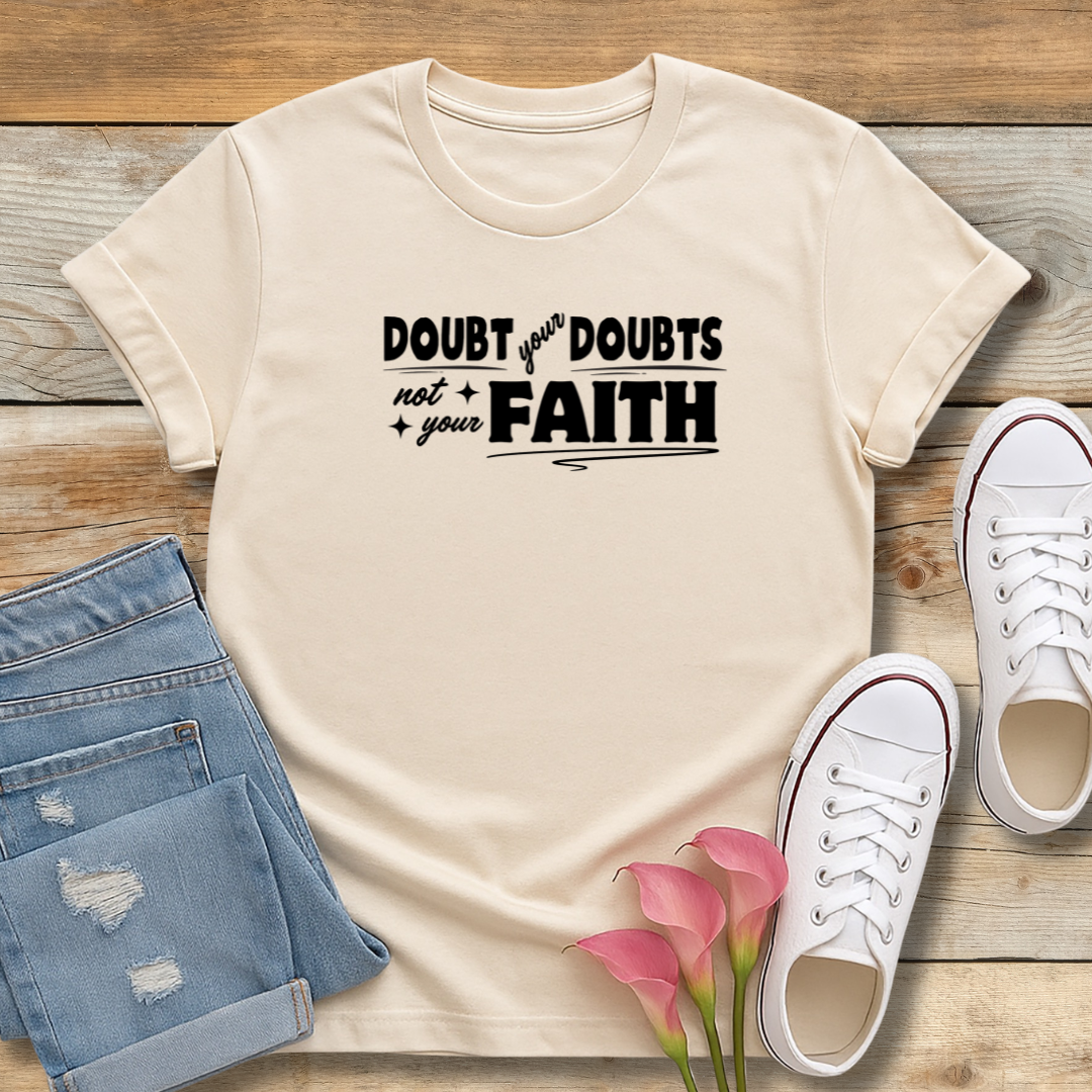 Doubt Your Doubts Tee | Faith-Over-Fear Christian Shirt