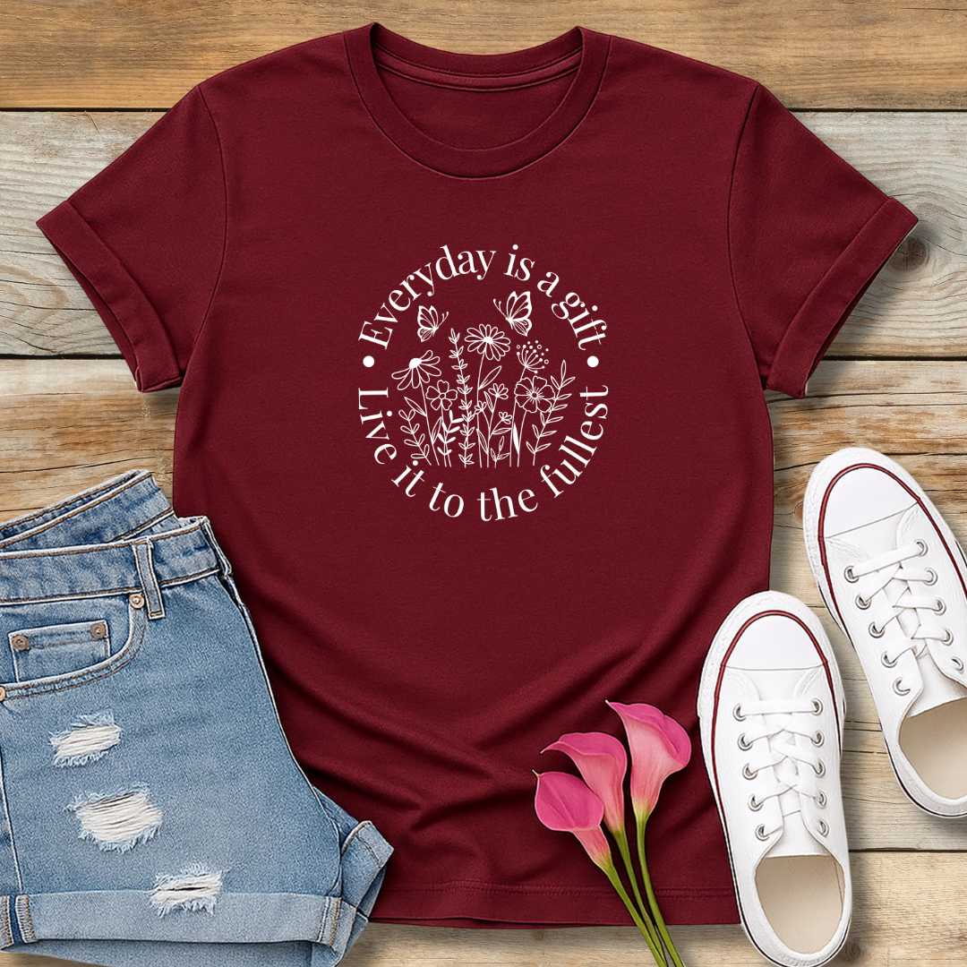 Everyday Is A Gift Tee | Positive Christian Gratitude Shirt