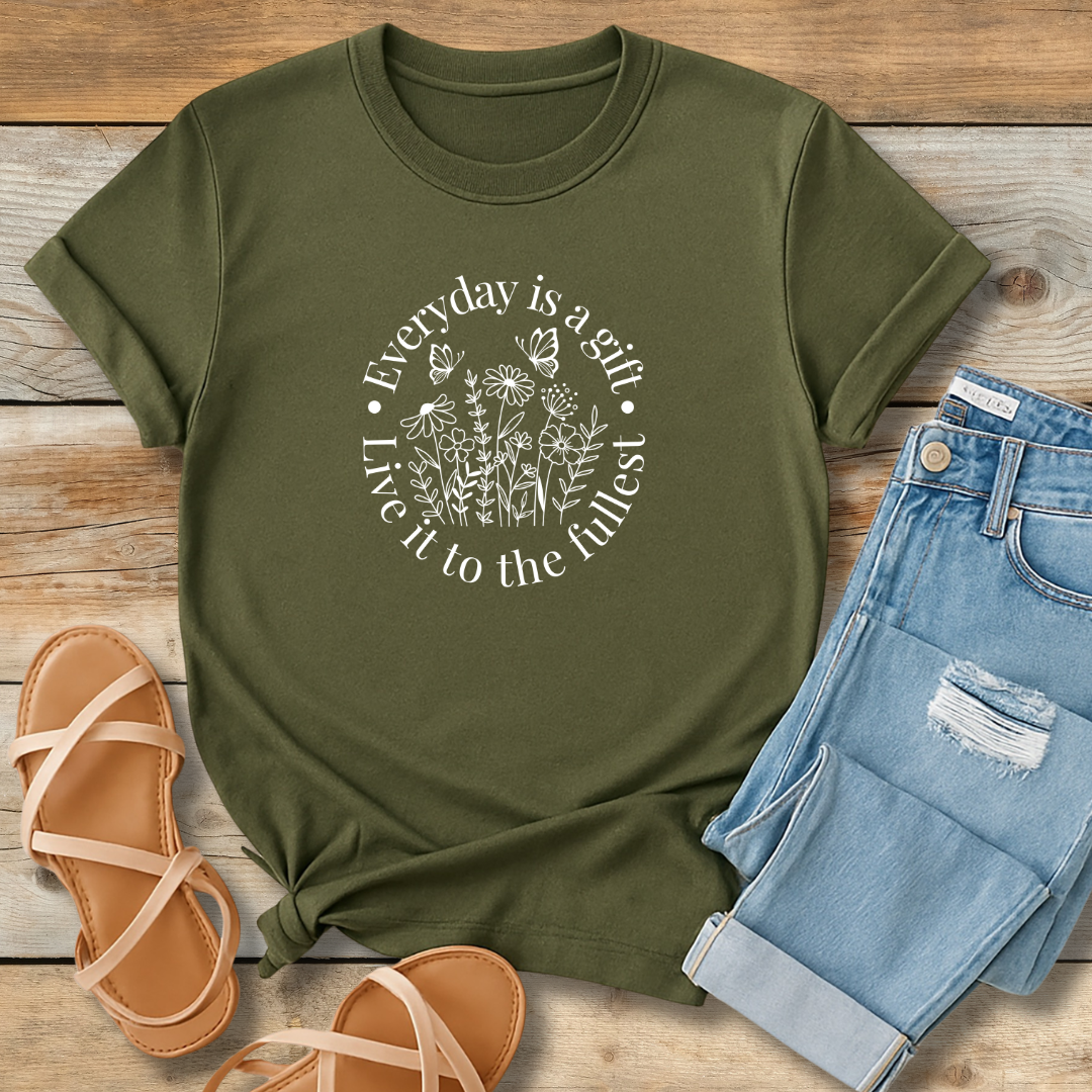 Everyday Is A Gift Tee | Positive Christian Gratitude Shirt