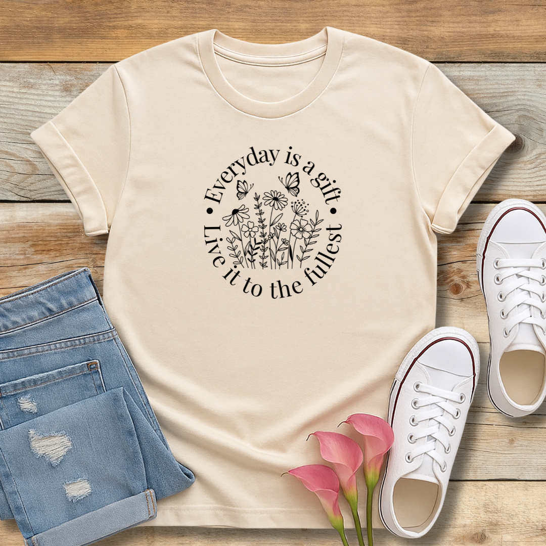 Everyday Is A Gift Tee | Positive Christian Gratitude Shirt