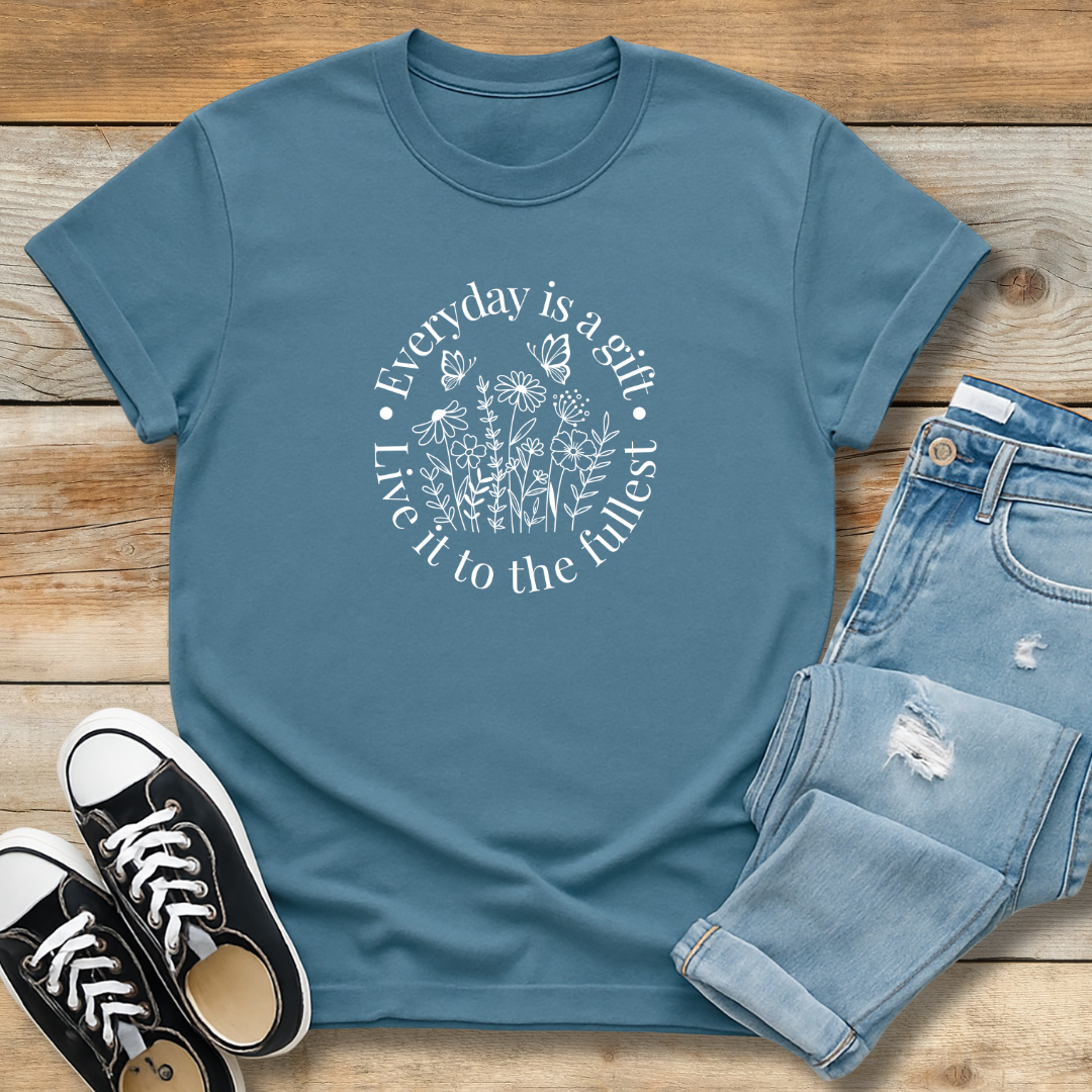 Everyday Is A Gift Tee | Positive Christian Gratitude Shirt
