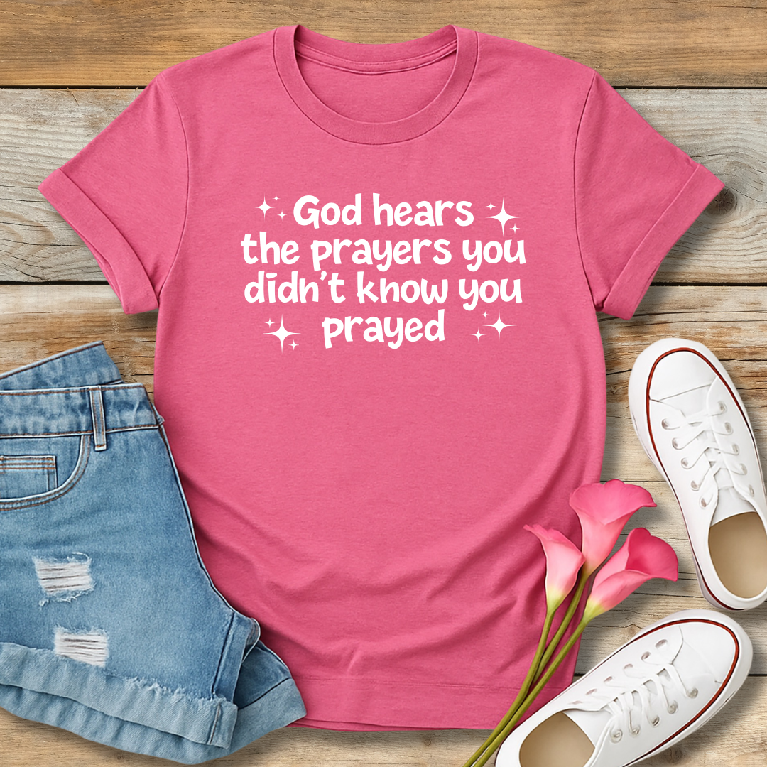Unspoken Prayers Tee | Divine Awareness Christian Shirt