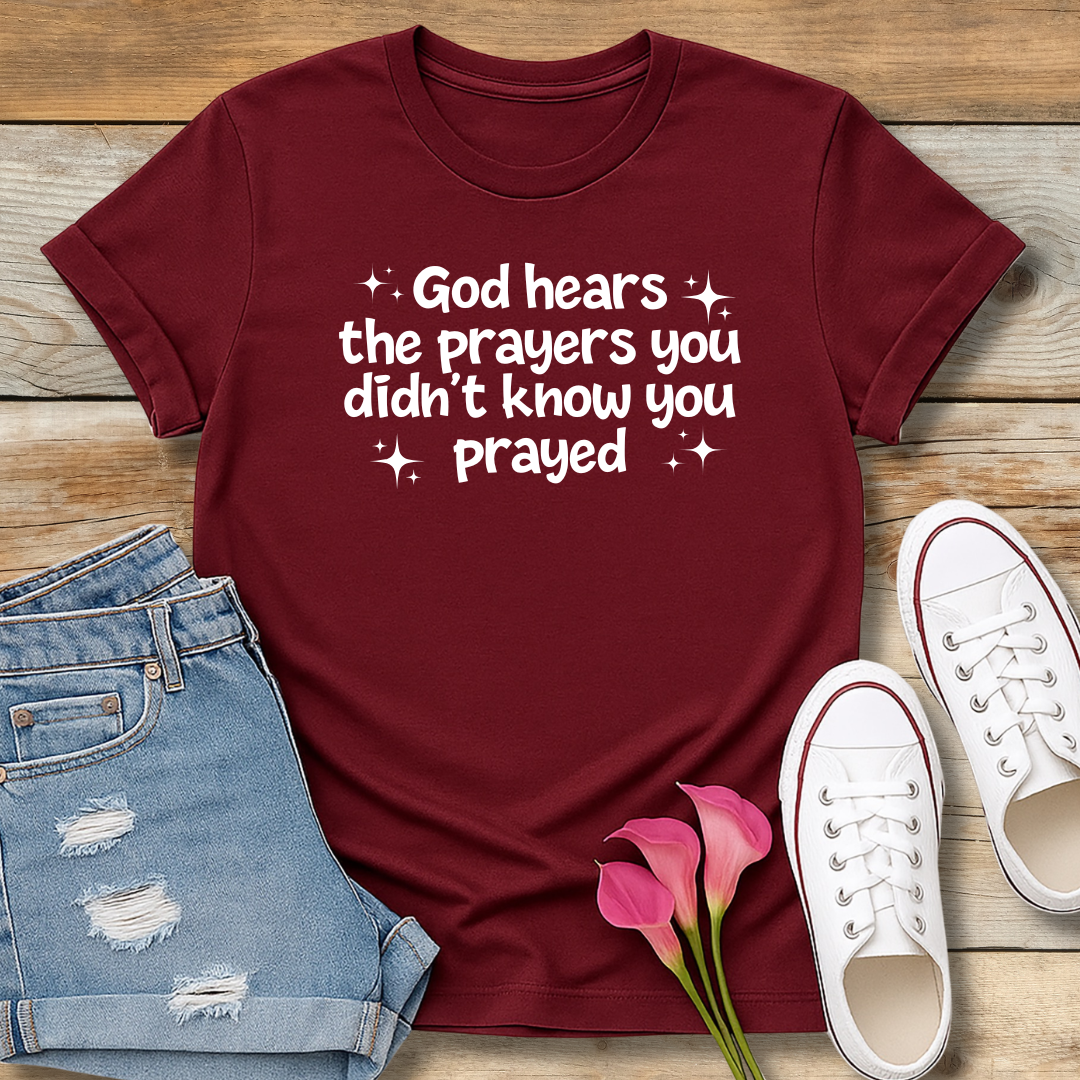 Unspoken Prayers Tee | Divine Awareness Christian Shirt