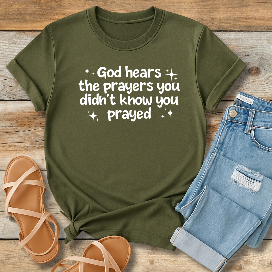 Unspoken Prayers Tee | Divine Awareness Christian Shirt