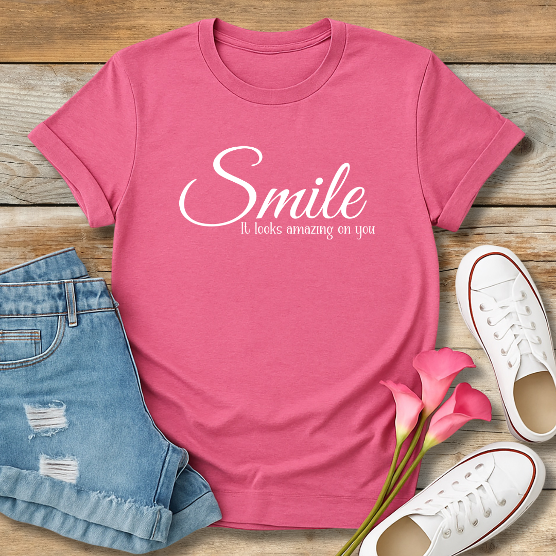 Smile (It Looks Amazing On You) Tee | Positive Christian Witness Shirt
