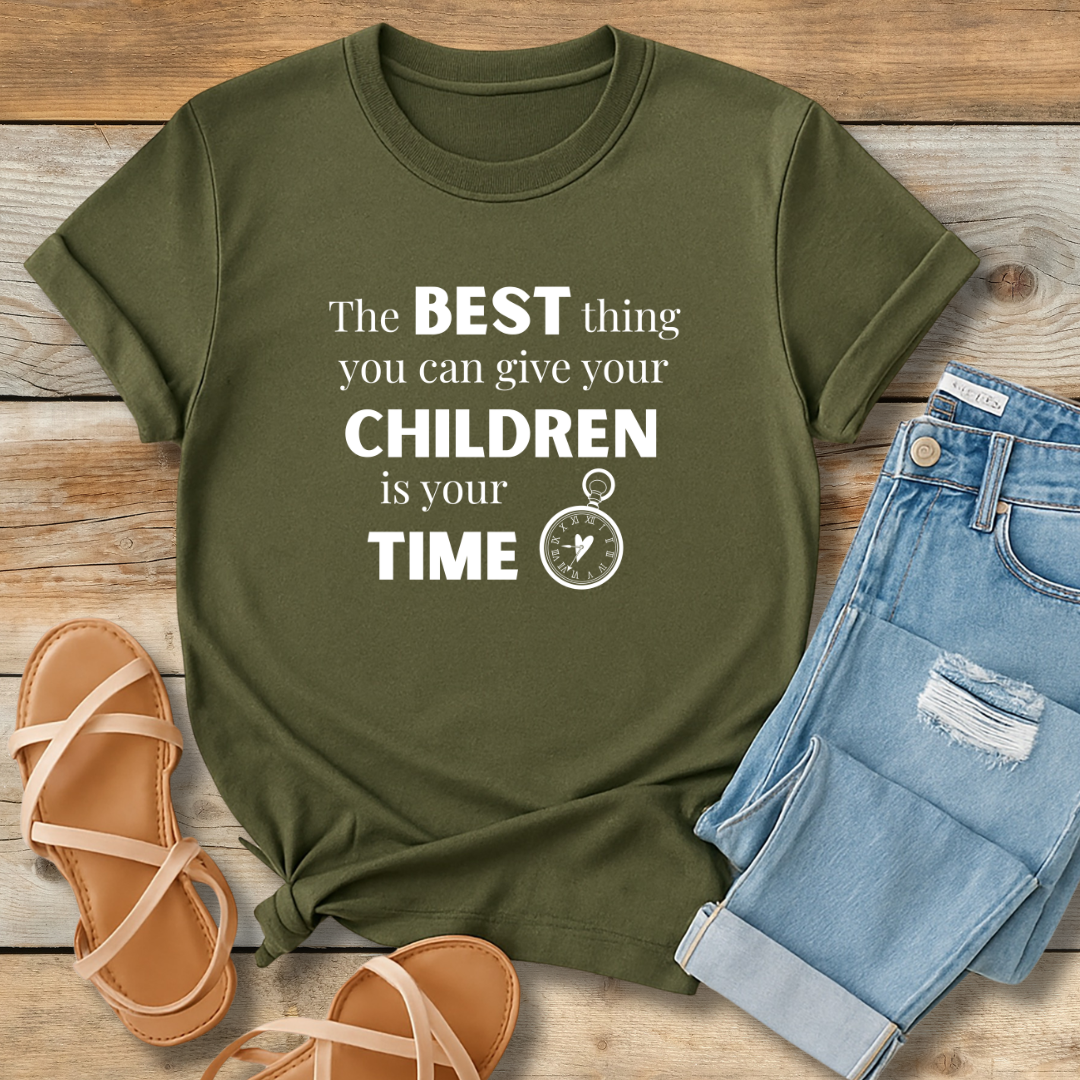 The Gift of Time Tee | Intentional Parenting Graphic Shirt