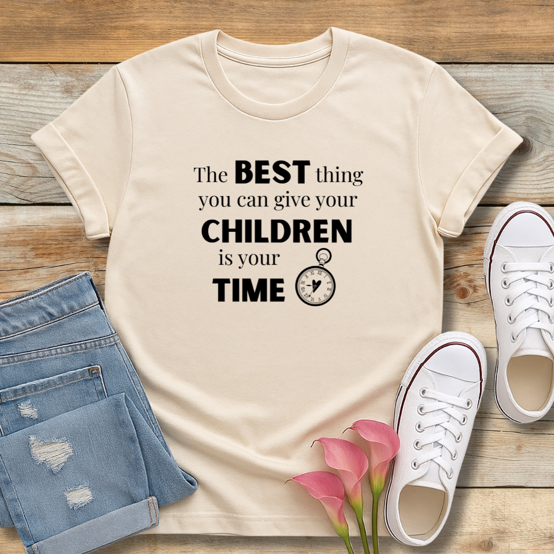 The Gift of Time Tee | Intentional Parenting Graphic Shirt