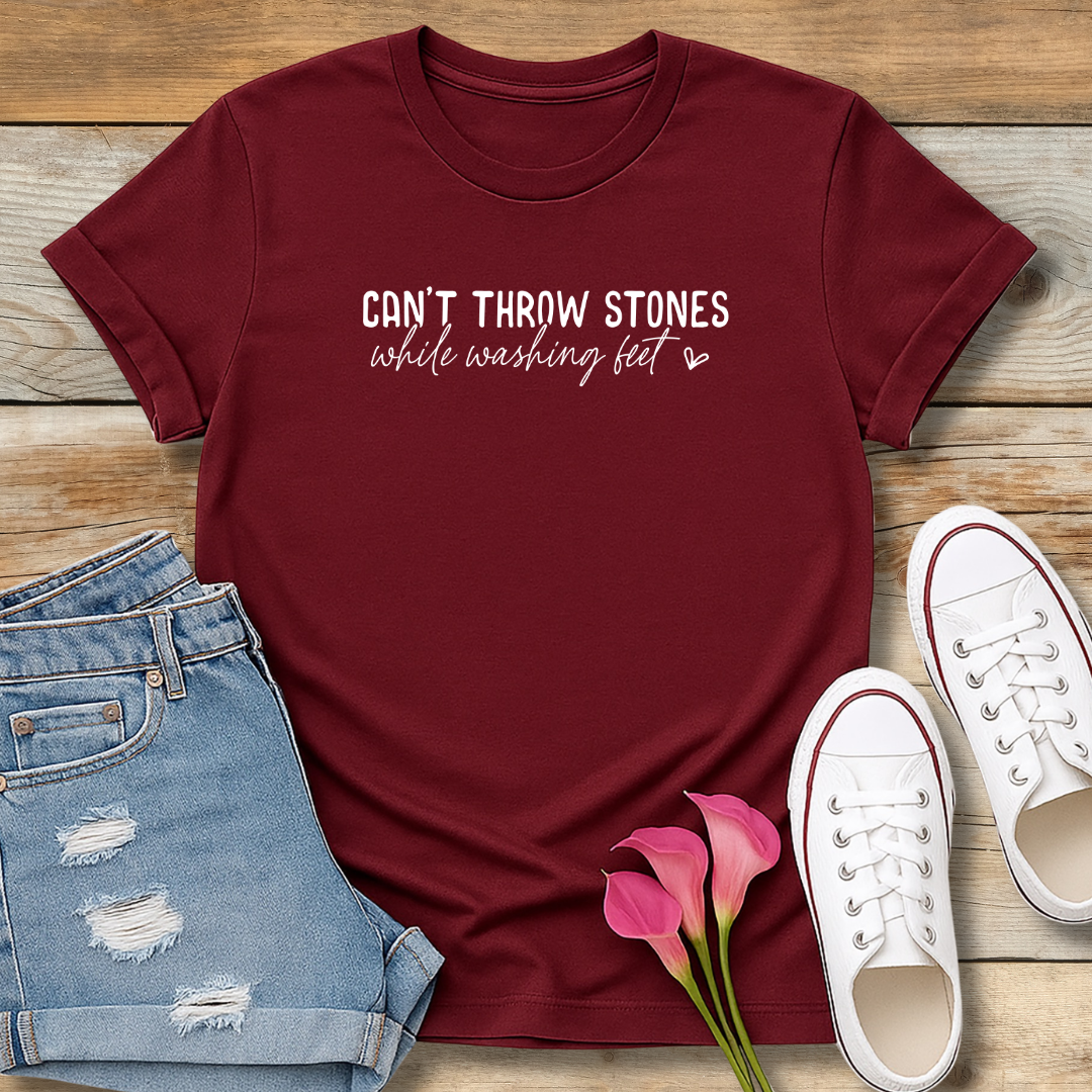 Washing Feet Tee | Humility & Grace Christian Graphic Shirt