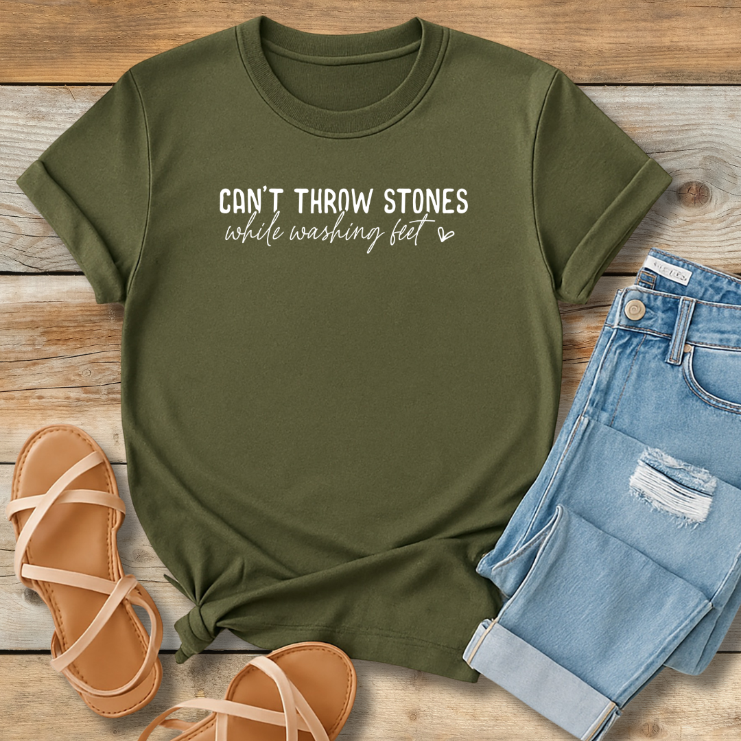 Washing Feet Tee | Humility & Grace Christian Graphic Shirt