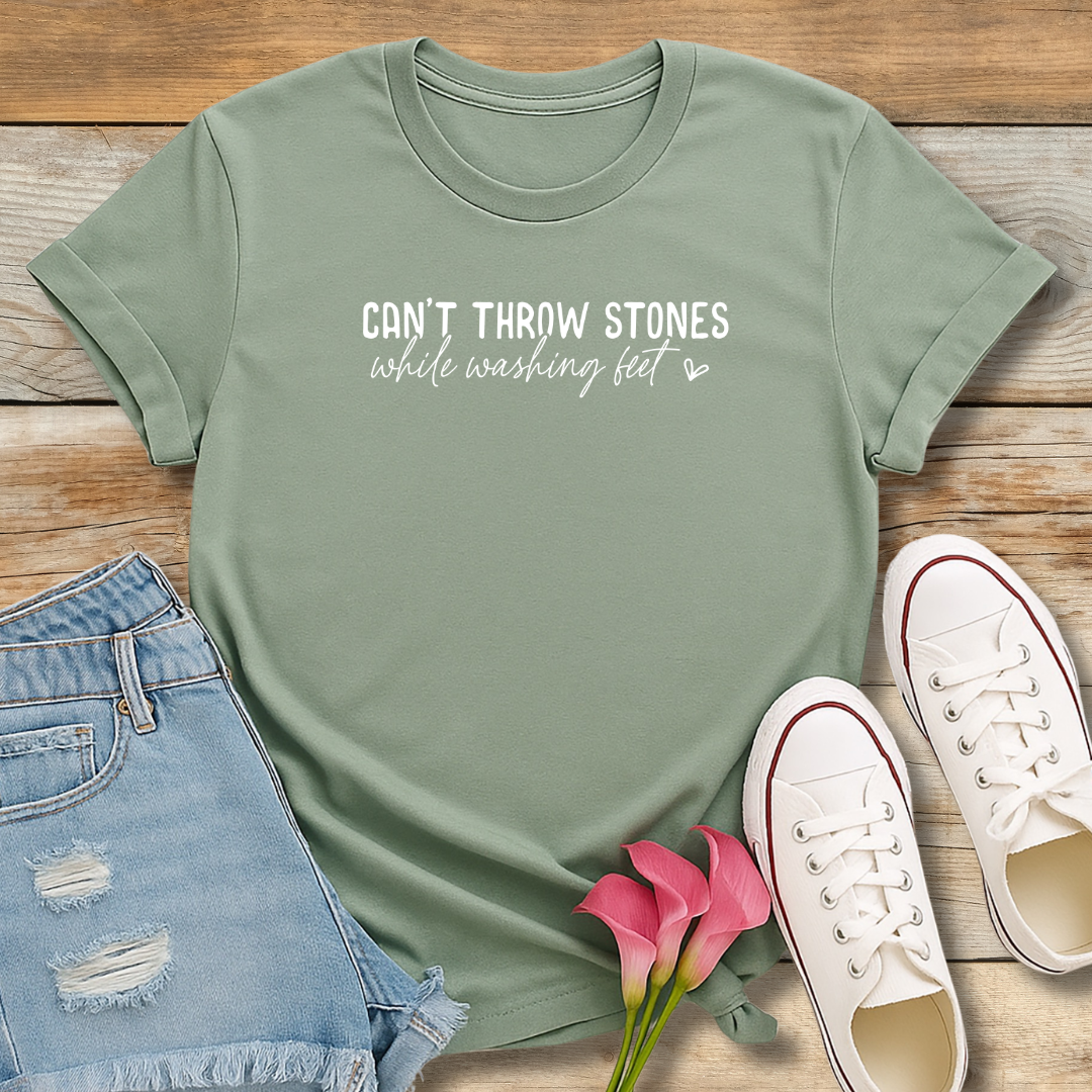 Washing Feet Tee | Humility & Grace Christian Graphic Shirt