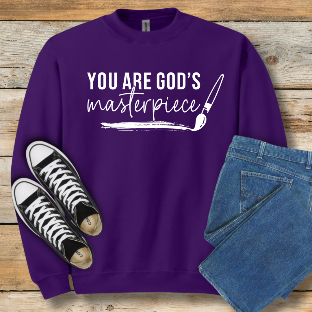 God’s Masterpiece Sweatshirt | Ephesians 2:10 Christian Shirt