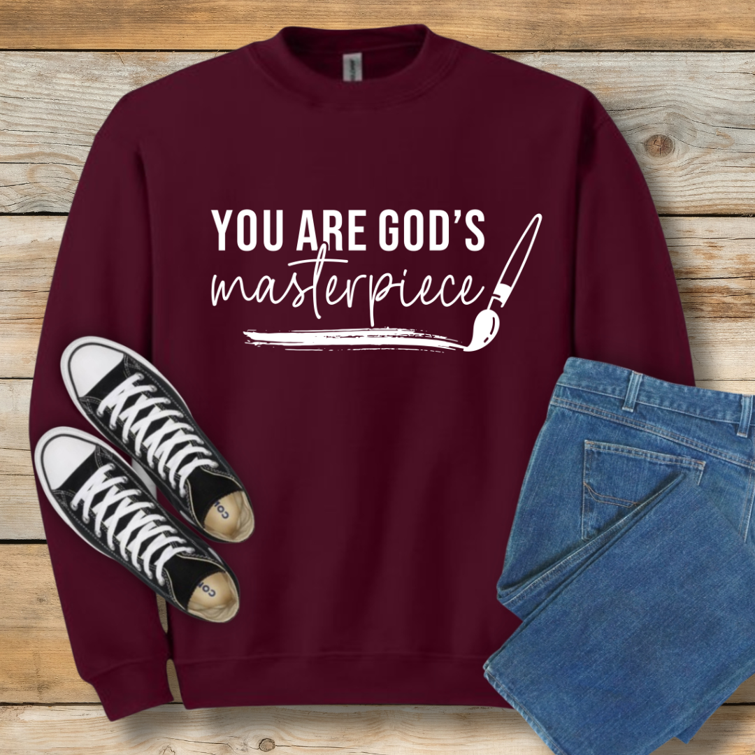 God’s Masterpiece Sweatshirt | Ephesians 2:10 Christian Shirt